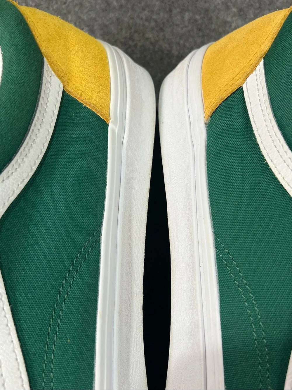 VANS Old Skool Yacht Club Blue/Green-Yellow Canvas/Suede Retro Sneaker Size 11.5